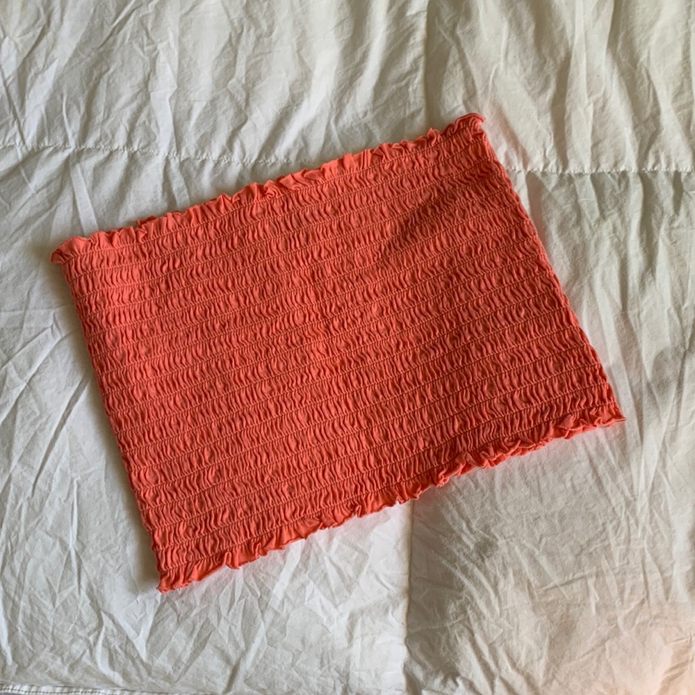 Coral Crop Tube Top